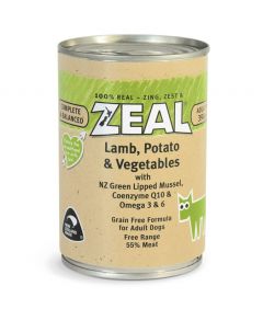 Zeal Lamb, Potato and Vegetables Canned Dog Food