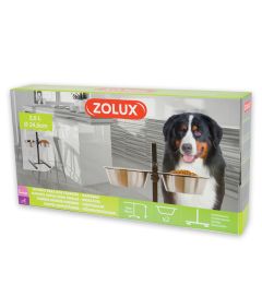 Zolux Adjustable Stand Stainless Steel Dog Bowl